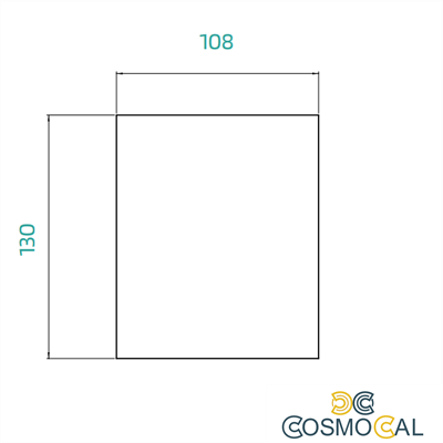 TAPPETINO ADESIVO IN EPDM 130X108 SP10MM