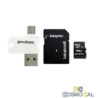 GoodRAM microSD 32GB class 10 + adpter + card reader - blister -