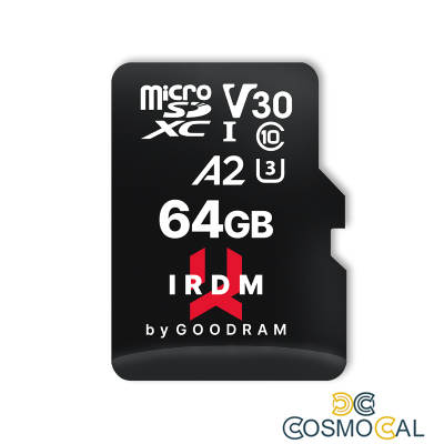 GoodRAM microSD IRDM 64GB UHS I U3 A2 + adapter - IR-M2AA-0640R1