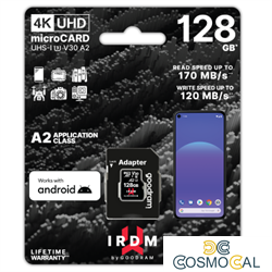 GoodRAM microSD IRDM 128GB UHS I U3 A2 + adapter - IR-M2AA-1280R