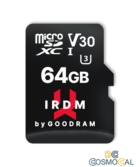 GoodRAM microSD 64GB UHS I U3 + adapter - retail blister -IR-M3A