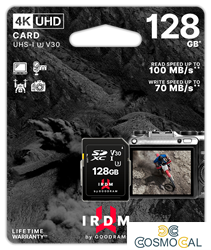 GoodRAM Scheda SD 128GB UHS I U3 - retail blister - IR-S3A0-1280