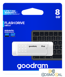 GoodRAM Pendrive 8GB UME2 white USB 2.0 - retail blister - UME2-