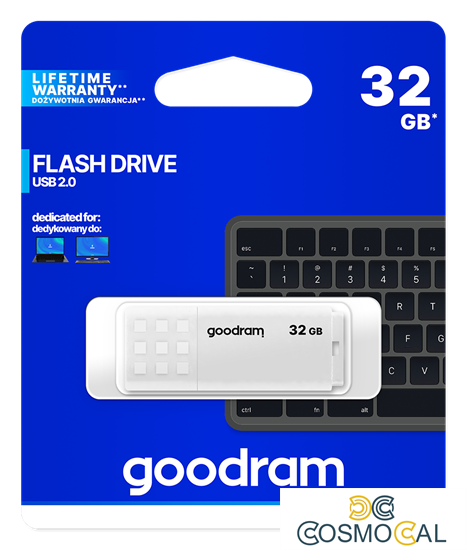 GoodRAM Pendrive 32GB UME2 white USB 2.0 - retail blister - UME2