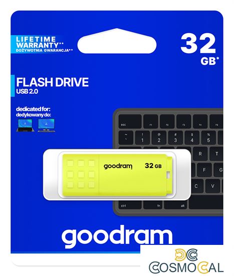 GoodRAM Pendrive 32GB UME2 yellow USB 2.0 - retail blister - UME