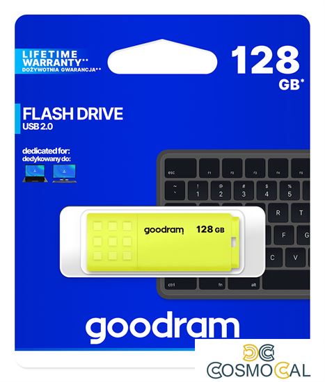 GoodRAM Pendrive 128GB UME2 yellow USB 2.0 - retail blister - UM