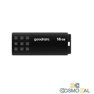 GoodRAM Pendrive 16GB BLACK USB 3.0 - retail blister - UME3-0160