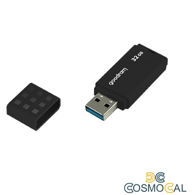 GoodRAM Pendrive 32GB BLACK USB 3.0 - retail blister - UME3-0320