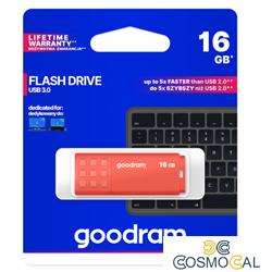 GoodRAM Pendrive 64GB UME3 orange USB 3.0 - retail blister - UME