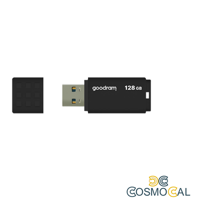 GoodRAM Pendrive 128GB BLACK USB 3.0 - retail blister - UME3-128