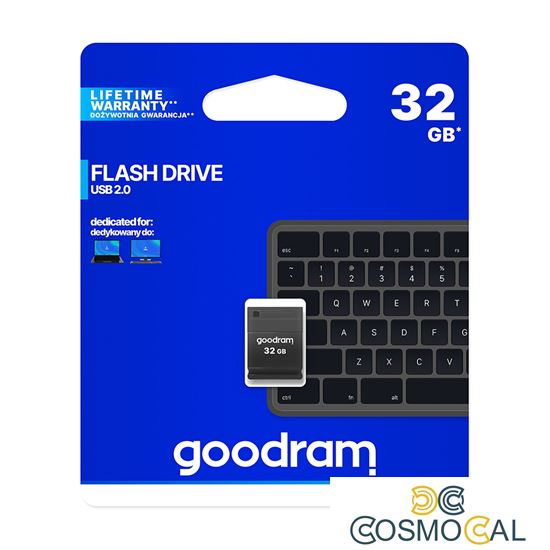 Goodram Pendrive UPI2 32GB USB MINI 2.0 blk - retail blister - U