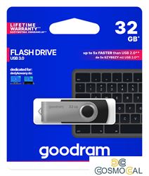 GoodRAM Pendrive 32GB UTS3 BLACK USB 3.0 - retail blister - UTS3