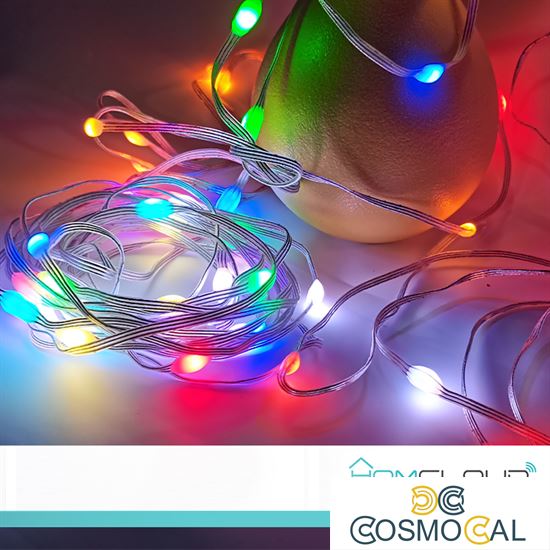 Corda in PVC di Luci Decorative Smart RGB-IC OUTDOOR Wi-Fi + Blu