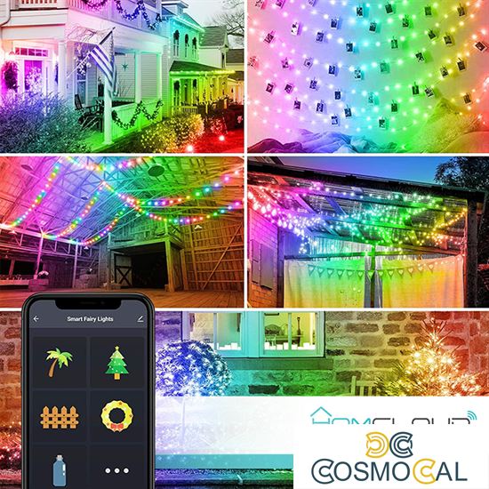 Catena 66 Sfere luminose Smart RGB-IC Wi-Fi + Bluetooth 10M IP65