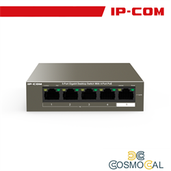 IP-COM Switch Desktop 5 Porte Gigabit con 4 Porte PoE 63W - G110