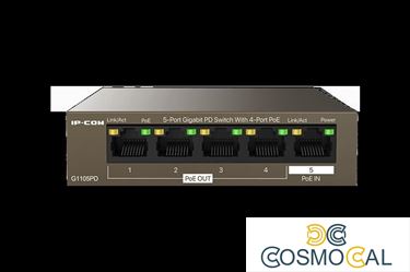 Switch 5 porte Gigabit PD - 4 porte PoE OUT 1 porta PoE IN
