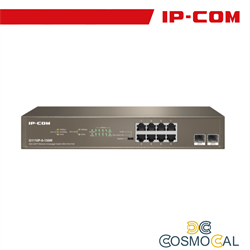 IP-COM Switch Unmanaged 8GE + 2SFP 8 porte PoE 150W - G1110P-8-1
