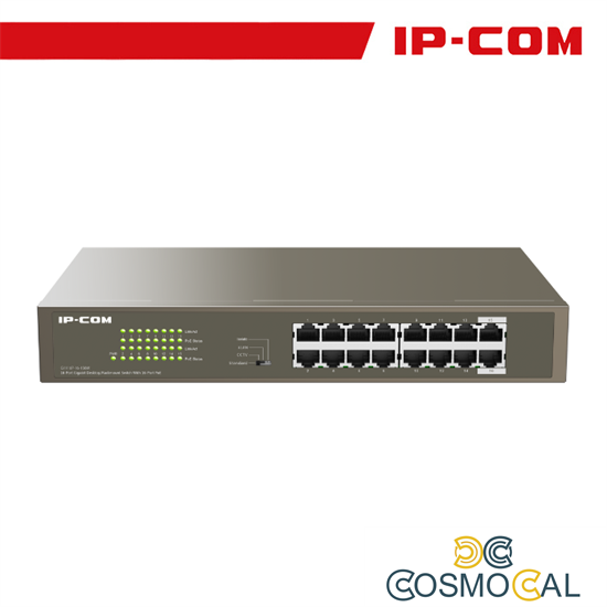 IP-COM Switch 16 porte Gigabit Desktop/Rackmount PoE - G1116P-16