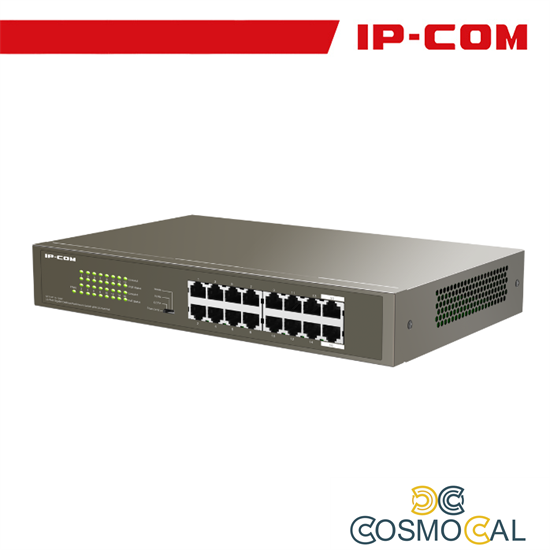 IP-COM Switch 16 porte Gigabit Desktop/Rackmount PoE - G1116P-16