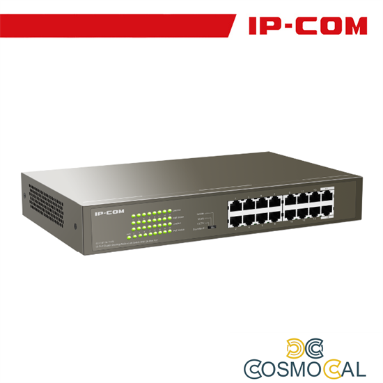IP-COM Switch 16 porte Gigabit Desktop/Rackmount PoE - G1116P-16