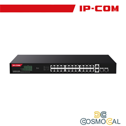 IP-COM 26GE+2SFP Ethernet Unmanaged Switch With 24-Port PoE - G1