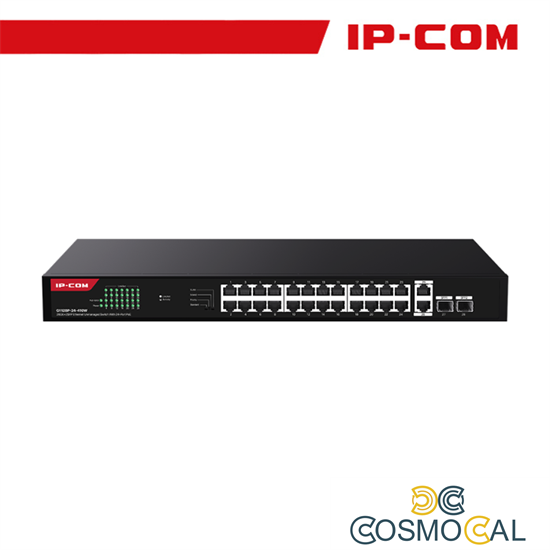 IP-COM 26GE+2SFP Ethernet Unmanaged Switch With 24-Port PoE - G1