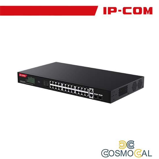 IP-COM 26GE+2SFP Ethernet Unmanaged Switch With 24-Port PoE - G1