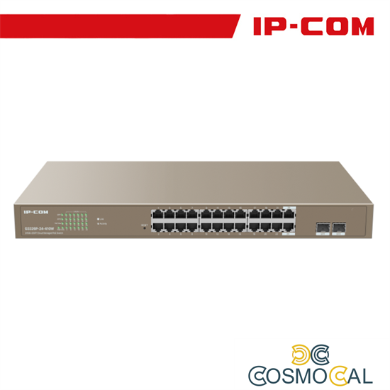 IP-COM Switch PoE Cloud Managed 24 port GE + 2SFP - G3326P-24-41