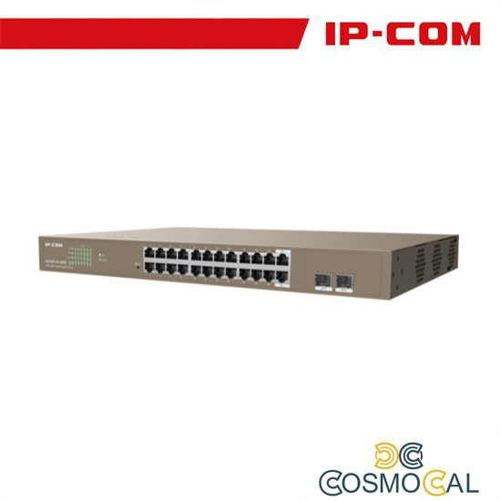 IP-COM Switch PoE Cloud Managed 24 port GE + 2SFP - G3326P-24-41