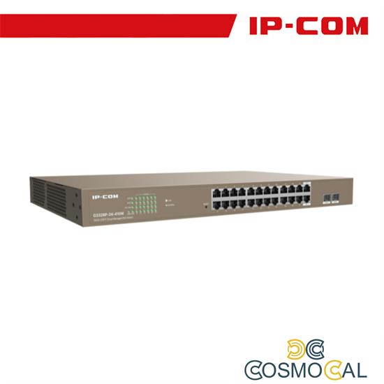 IP-COM Switch PoE Cloud Managed 24 port GE + 2SFP - G3326P-24-41