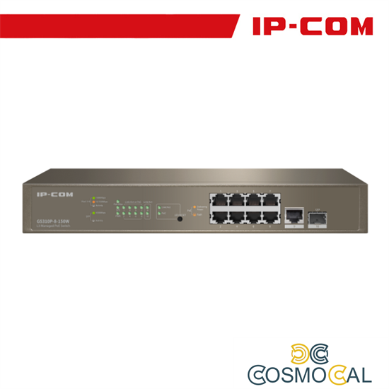 IP-COM Switch L3 Managed PoE 8 porte 10/100/1000 50W - G5310P-8-