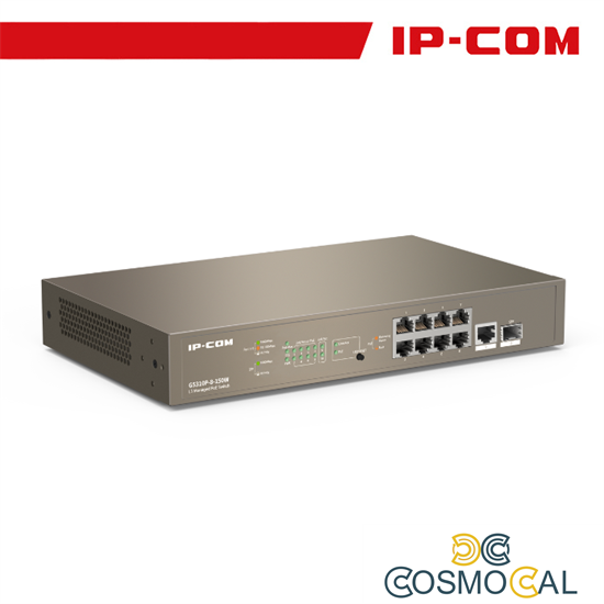 IP-COM Switch L3 Managed PoE 8 porte 10/100/1000 50W - G5310P-8-
