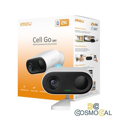 Imou Telecamera Cell Go Bullet 2K Wi-Fi 3MP 2.8mm IR Batteria