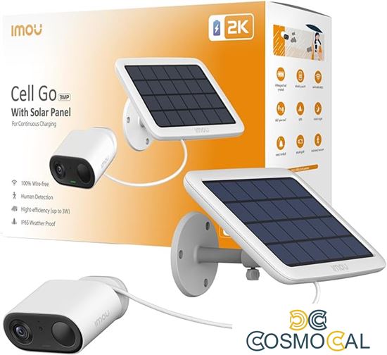 Imou Telecamera CellGo Kit Bullet 2K Wi-Fi 3MP 2.8mm IR Battery+