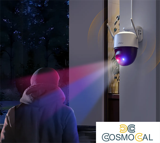 Imou Telecamera Cruiser SC 3K PTZ IP/Wi-Fi Full-color 5MP Red&Bl