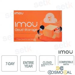 Imou New Cloud Storage Basic - Abbonamento Cloud 7gg per un anno