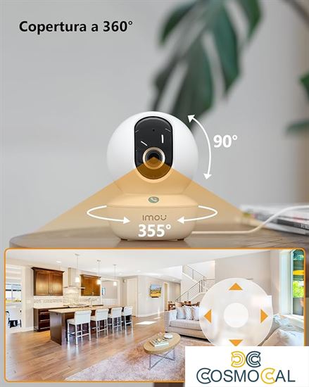 Imou Telecamera Ranger RC 2.5K PT Cube IP/Wi-Fi 4MP 2.8mm IR con