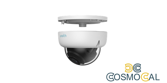 2MP Uniarch Minidome IPCamera, Ottica 2.8mm Ultra265, Ik10