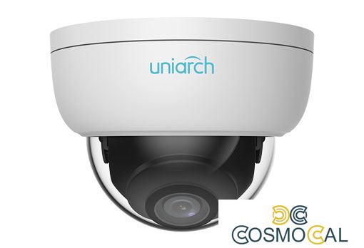 3MP Uniarch Minidome IPCamera, Ottica 4.0mm Ik10 Audio, no POE