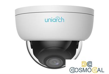 4MP Uniarch Minidome IPCamera, Ottica 2.8mm, Ik10