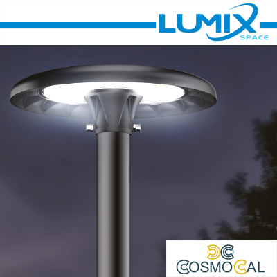 Lampione LED testa palo 100w IP65 100lm/w 90°