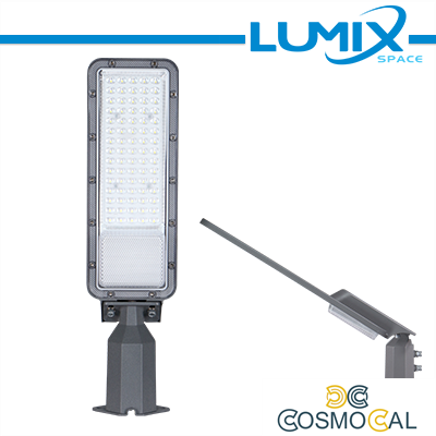 Faro lampione stradale snodabile LED 50W IP65 130lm/w 4000k