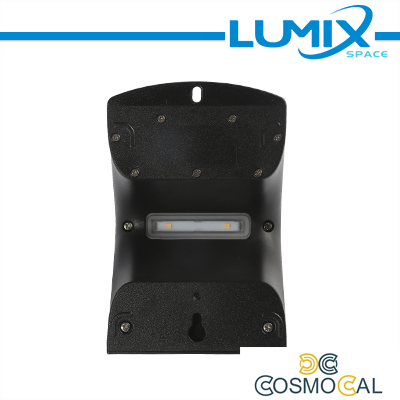 Lampada da parete LED solare senza fili con Sensori 220lm NERO