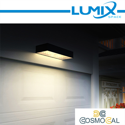 Lampada da parete solare LED 6w - senza fili con sensori