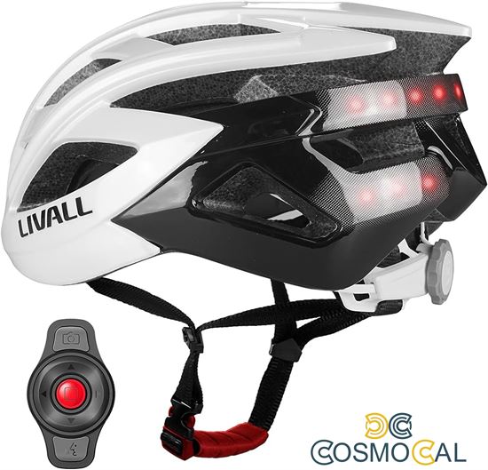Casco bici da corsa Smart Livall BH60NEO Bianco -Tagl. Unica