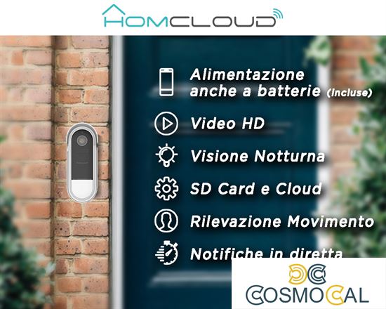 Jingle 2 - Campanello senza fili a pile/alimentazione RF