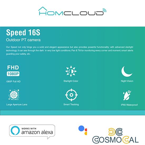 Telecamera wi-fi Speed 16T OUTDOOR Pan&Tilt 360° 2K