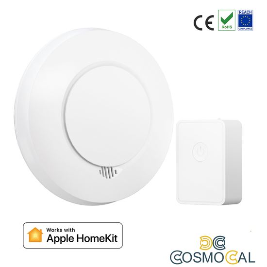 Meross KIT Rilevatore Fumo Smart RF + Hub Wi-Fi [EN 14604] - App