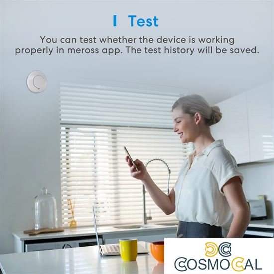 Meross KIT Rilevatore Fumo Smart RF + Hub Wi-Fi [EN 14604] - App