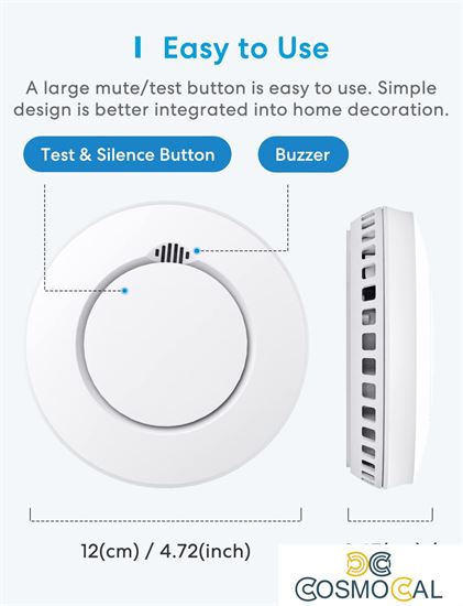 Meross Rilevatore Fumo Smart RF [EN 14604] - Apple HomeKit